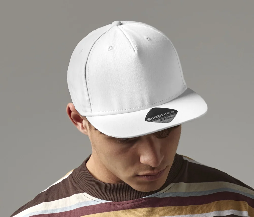 Beechfield 8 Panel Snapback Rapper Cap