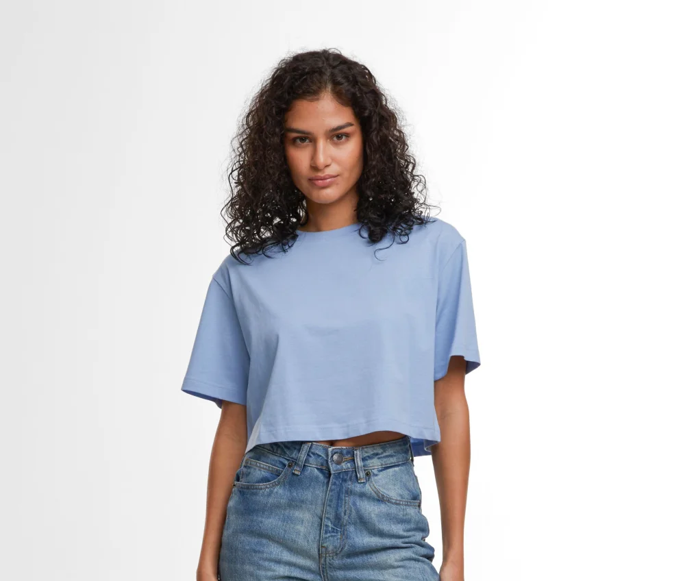Build Your Brand Ladies Short Oversized Tee